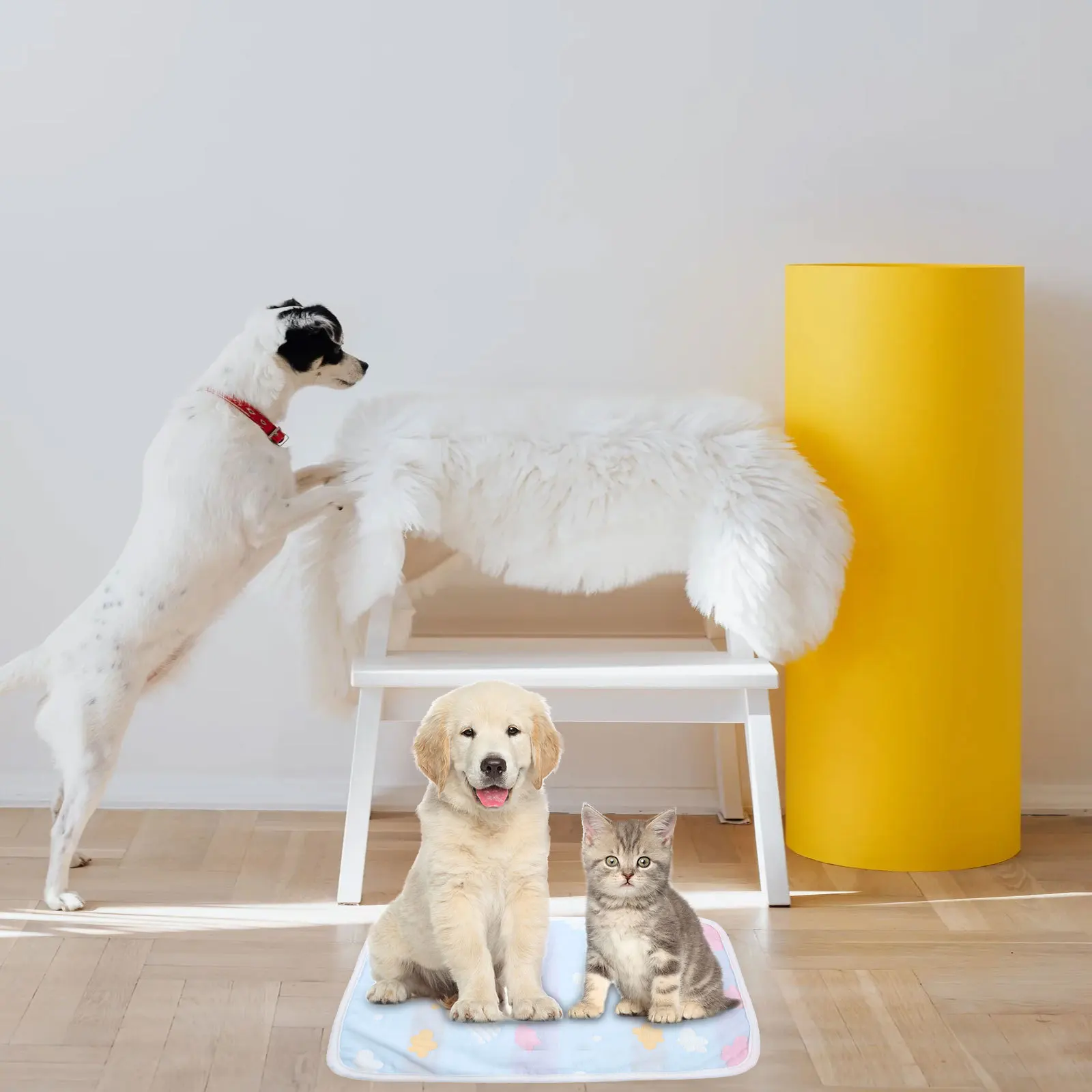 وسادة سرير أطفال بنمط لطيف قابلة للغسل للأطفال الصغار لحماية التبول، حصيرة ترطيب سلس البول، مرتبة قابلة للتنفس واقية #5