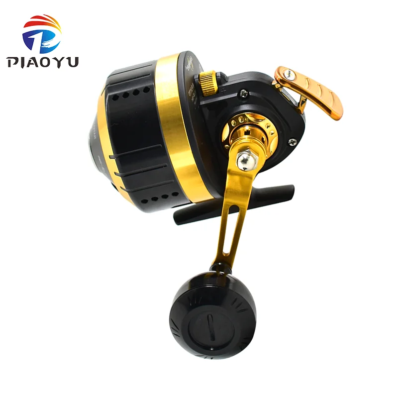 

Slingshot Fishing Reel Spinning Hand Wheel 3.9:1 Shooting Fish Closed Reel With Line Outdoor Hunting Fishing Wheel