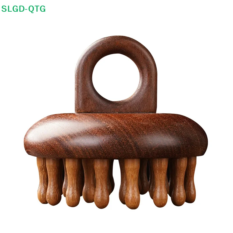 

NEW Multi-Functional Massage Comb Massage Tools Portable Circular Tooth Guasha Combs Wood Therapy Scalp Head Massager With Ring