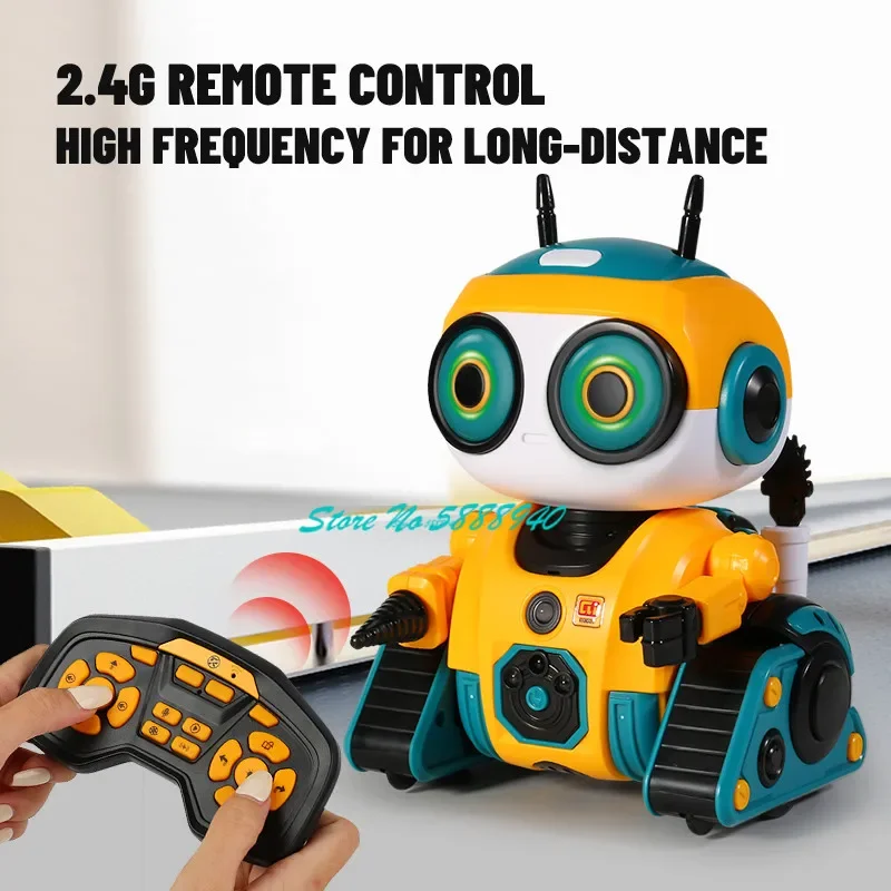 Remote Control Smart Sensor Children Early Education Robot Toys 2.4G Interactive Dance Music LED Lighting Remote Control Robot