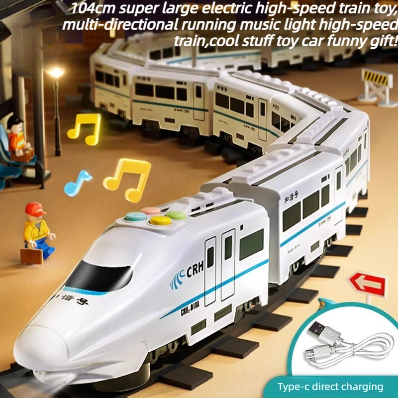 

Cool Stuff Toy Car Funny Gift-Kawaii Music Light High-speed Train,Universal Running Small Train,Electriccar Toy,Toys for Kids