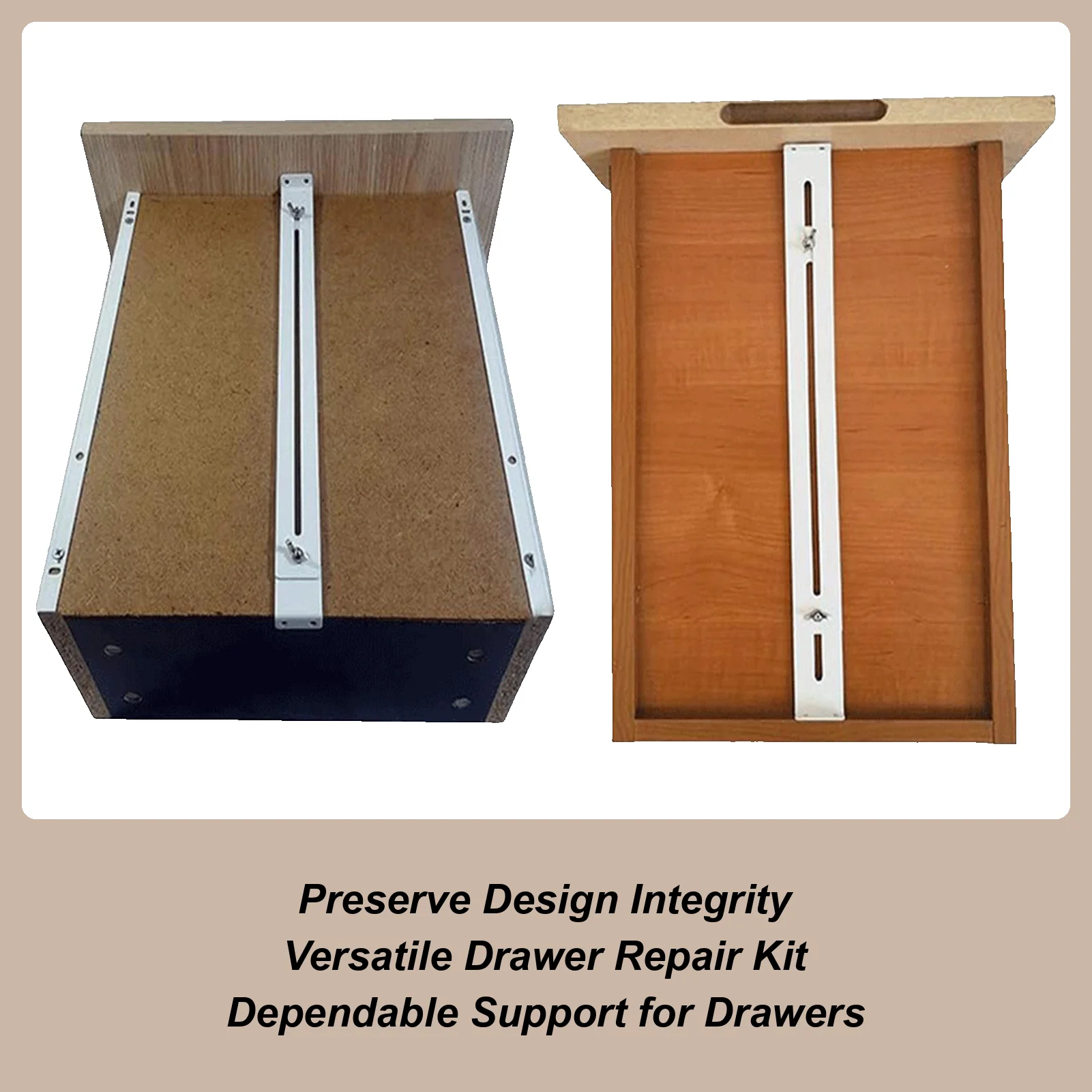 

Нижняя опора ящика, сверхмощная быстросъемная фурнитура, комплект для ремонта кухонного ящика, сменный комплект для армирующего ремонта дерева