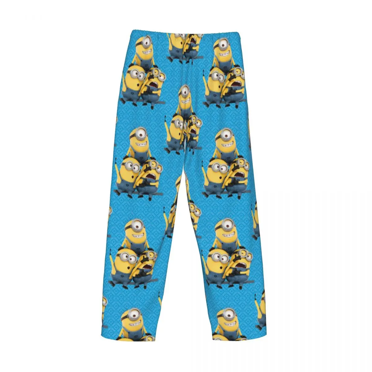 Custom M-Minions New Pajama Pants for Men Anime Cute Sleepwear Lounge Sleep Bottoms Stretch with Pockets