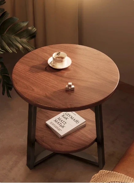 

Tea table, living room, household, small apartment, sofa, side table, small table, circular balcony, tea table