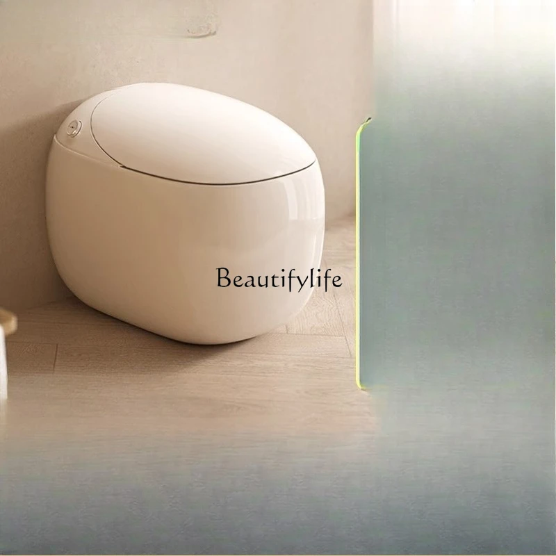 

Fully automatic integrated smart toilet No water pressure limit Cream smart toilet