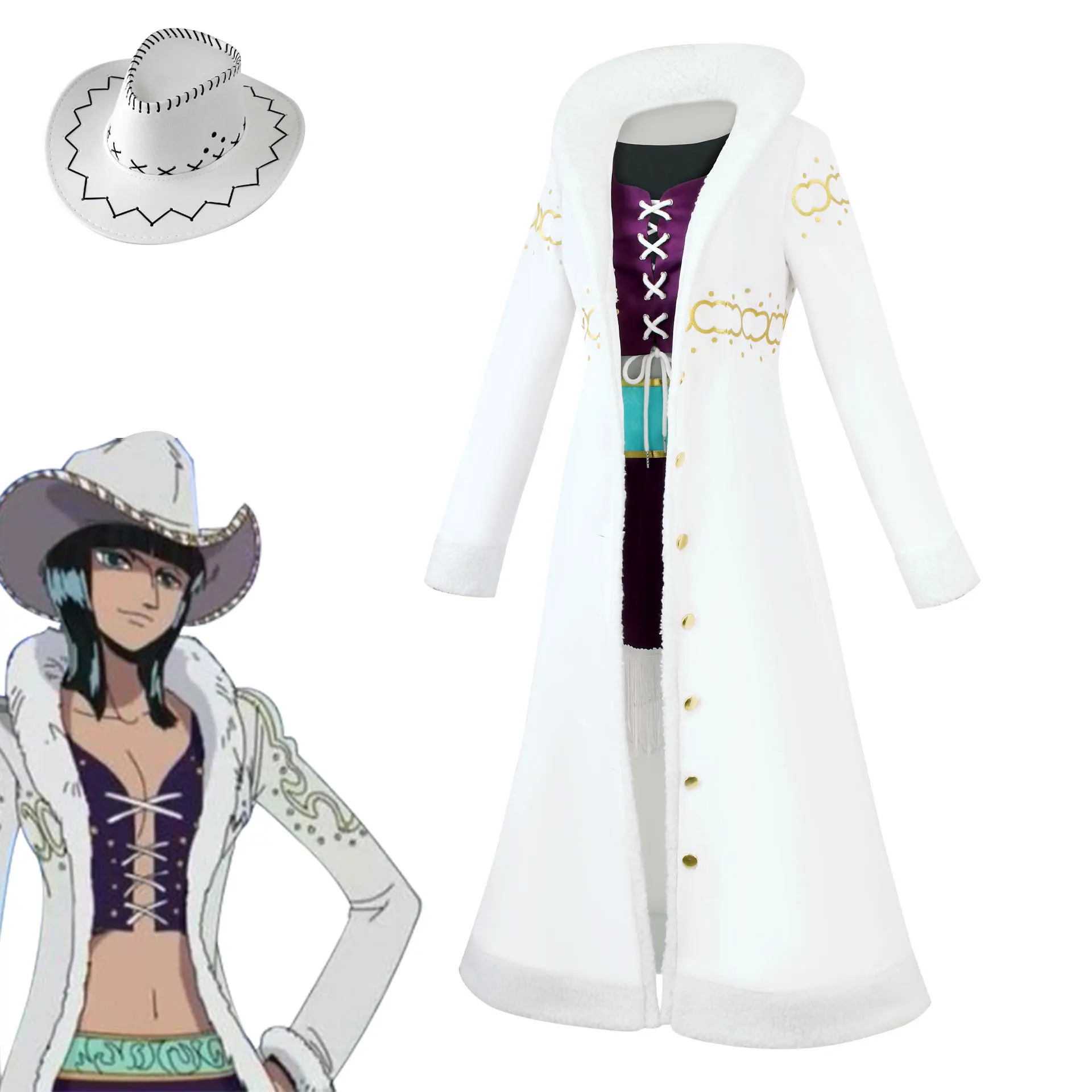 أزياء أنيمي نيكو روبن التأثيرية نيكو روبن ملكة جمال كل الأحد أحذية الزي لحفلات الهالوماس للنساء البالغات لمرحلة الأدوار #3