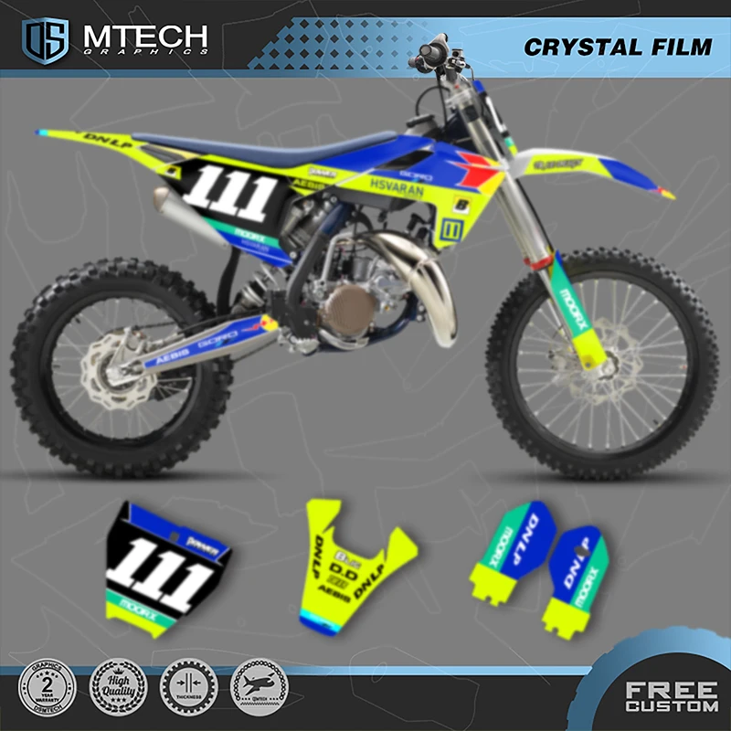 

DSMTECH пользовательские графические фоны для команды, наклейки, наборы наклеек для Husqvarna TC 85 2023 2022 2021 2020 2019 2018 005