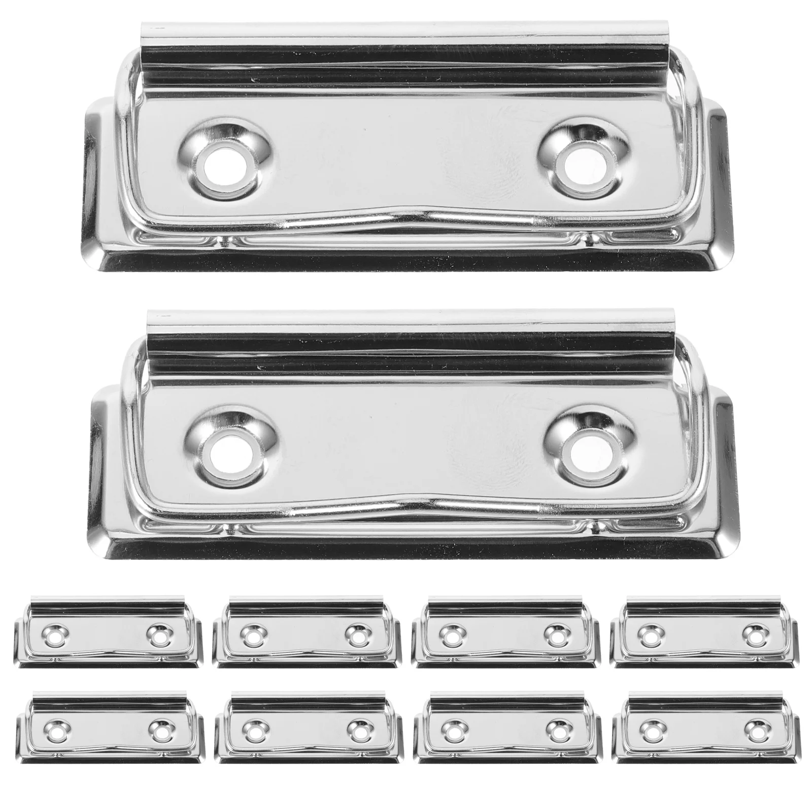 Hardware Stationery Writing Board Clip Strong Metal Plate Restaurant Menu 10pcs (7 Cm Without Corner Clip) Office Clips