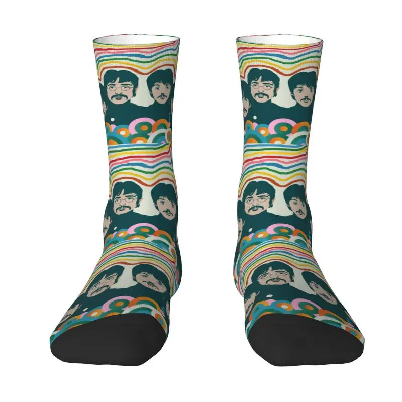 Harajuku Heavy Metal Rock The Beatle Socks Men Women Warm 3D Print Sports Football Socks