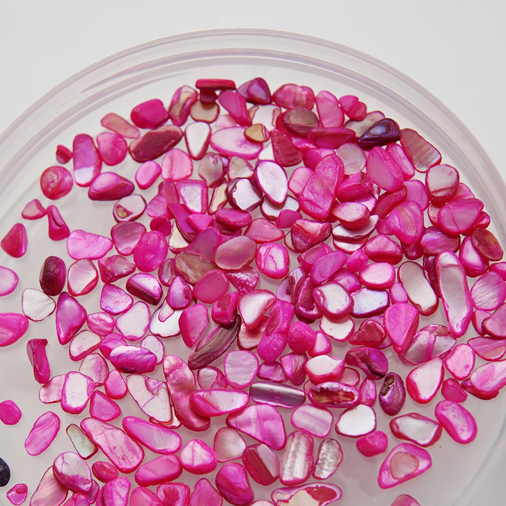 

Natural Conch Shell Handmade Handicrafts Art DIY Material Polished Magic Color Broken Irregular Abalone Shell INS Retro