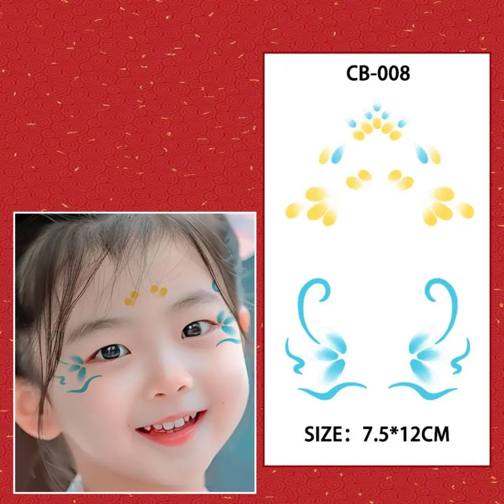 13 pcs Rainbow Star Eyes Tattoo Stickers DIY Colorful Temporary Tattoo Stickers Waterproof Long-Lasting Children Stickers Party