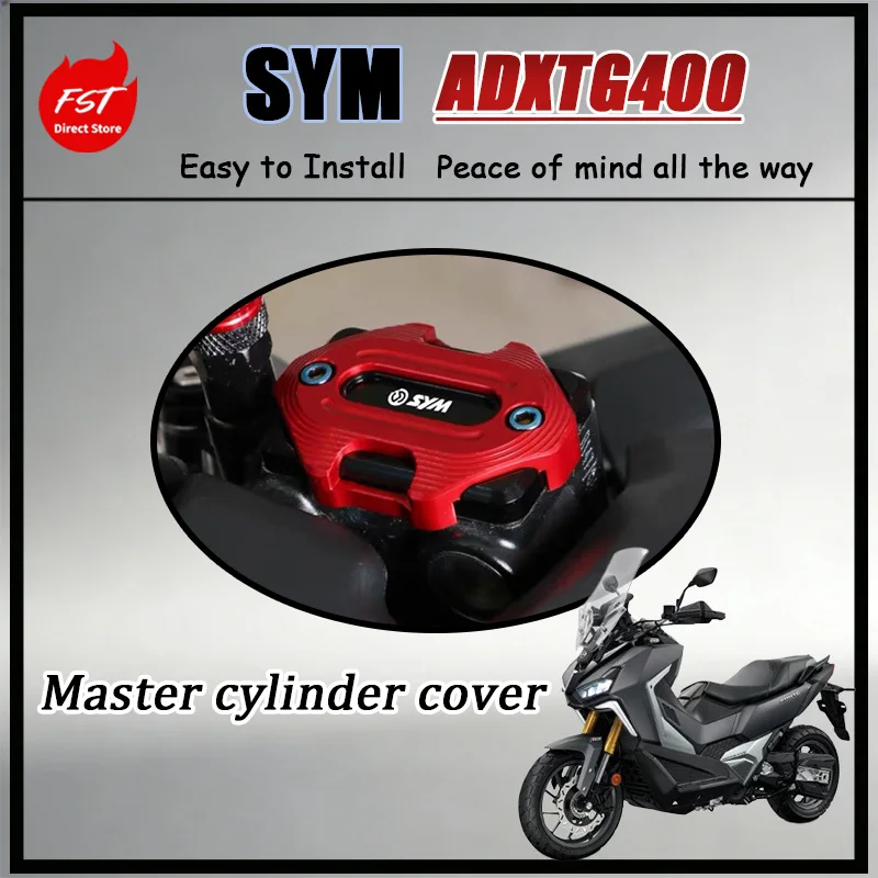 

FOR Premium Anodized Aluminum Brake Pump Upper Cover Oil Cup Decorative Guard for SYM ADXTG400 Scooter Mod Parts