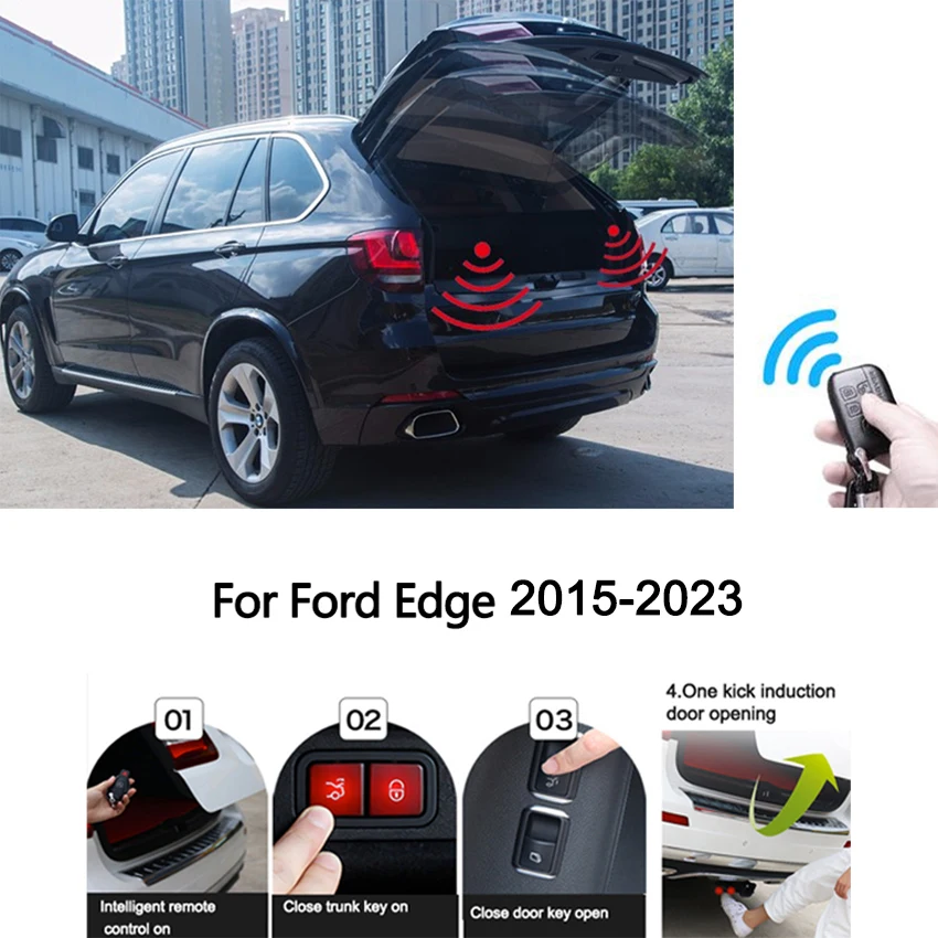 

Для Ford Edge 2015-2023, Модифицированная электрическая задняя дверь, модификация автомобиля, автоматический подъем, задняя дверь, Электрический багажник