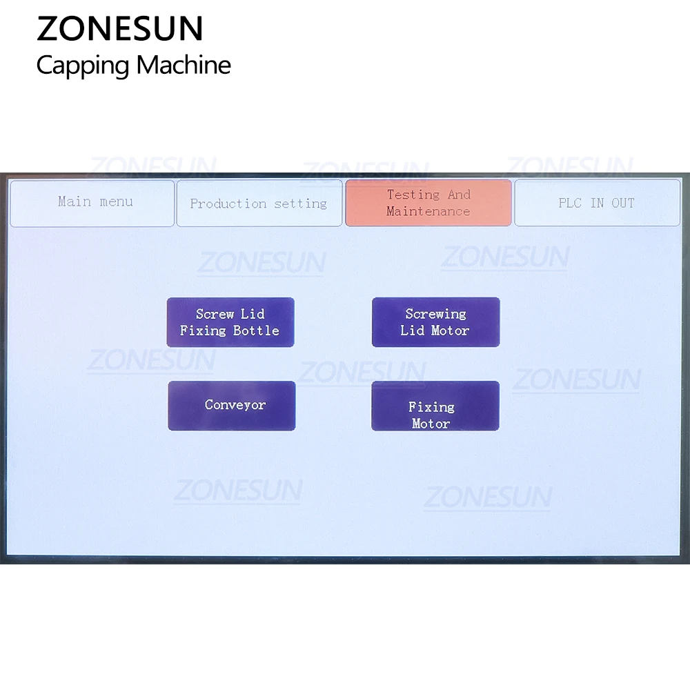 ZONESUN ZS-XG440S Automatic Servo Motor 4 Wheel Dropper Screw Trigger Plastic Bottle Capping Machine