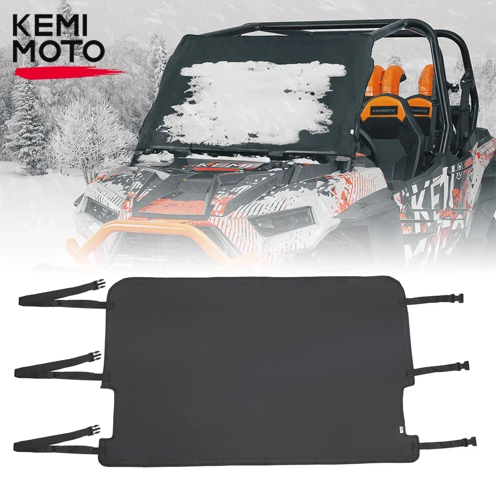 

KEMIMOTO UTV Frost Protector Sunshade Compatible with Polaris RZR XP 1000 / RZR XP Turbo 2019-2022 2023 Front Windshield Cover