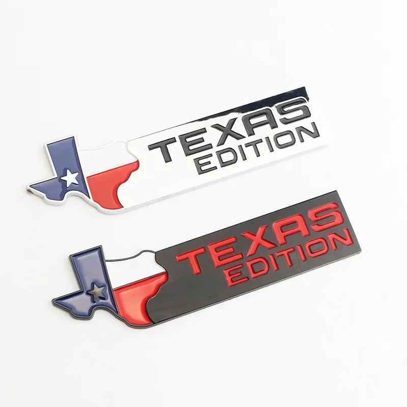 1Pcs 3D ABS Texas Edition Lone Star Car Rear Trunk Emblem Badge For Chevrolet Silverado GMC Sierra Sticker Decal Accessories