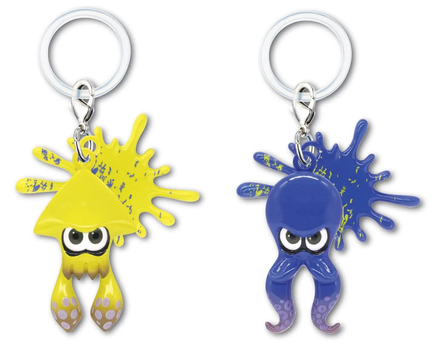 TakaraTomyArts Capsule Toy cute kawaii shooter game Part.3 Ika Tako squid octopus mascot ball chain pendant Gachapon