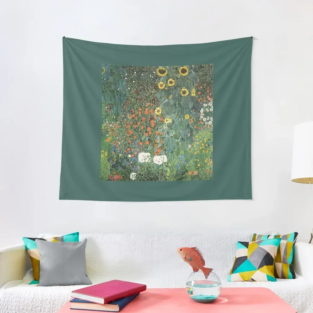 

Gustav Klimt - The Sunflower Tapestry Christmas Decoration Aesthetic Room Decor Korean Wall Mural Room Decor Tapestry