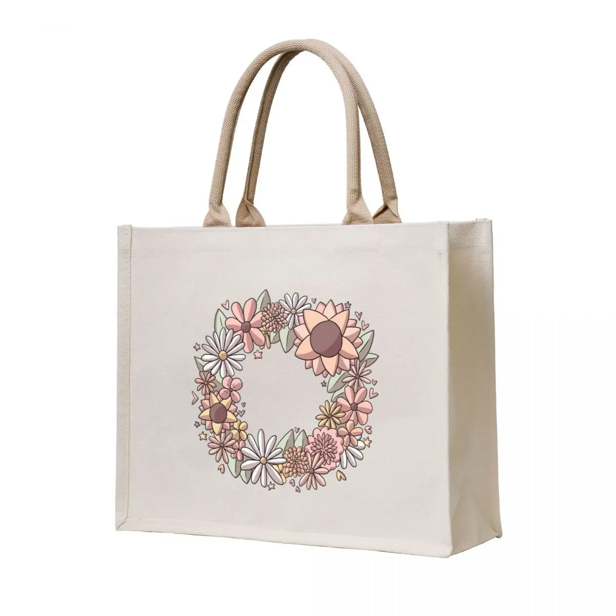 

Crown of flowers Tote Bag shopper bag women tote bag men Women's handbag