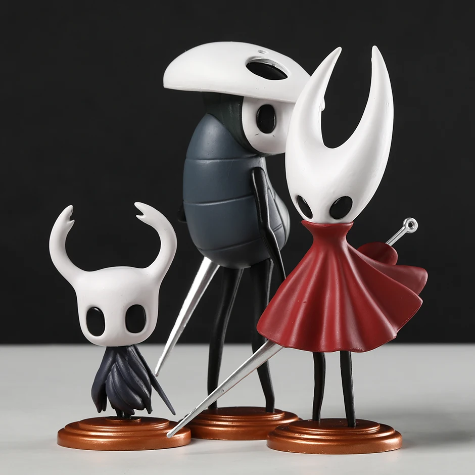 Hollow Knight Silksong Hornet Quirrel PVC Figure Dolls Decoration Desktop Model Toys 3-pack