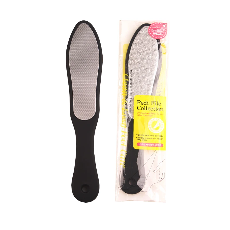 Hoogwaardige Roestvrijstalen Voetverzorgingstools Black Color Foot File Callus Remover Professionele Pedicure Tools