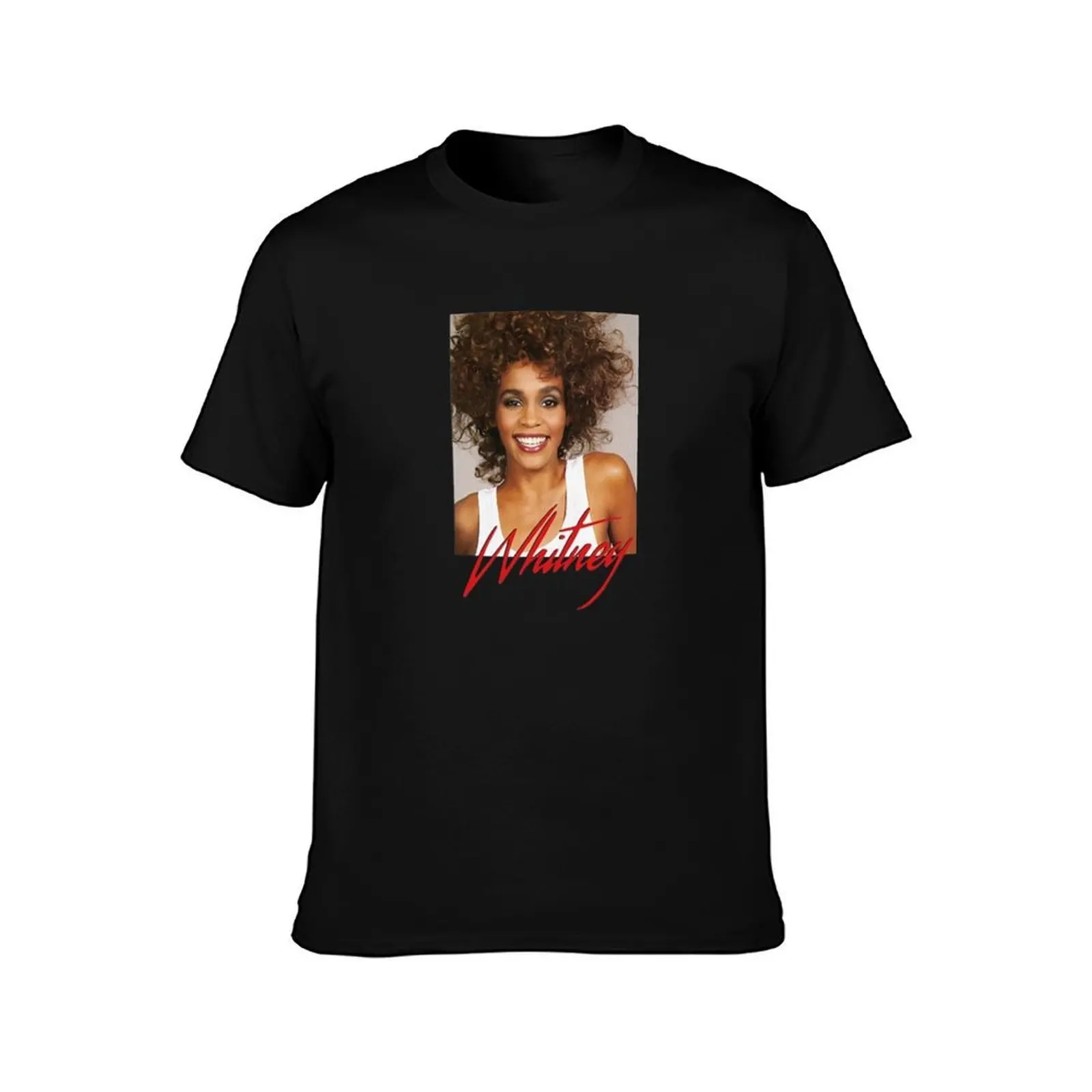Whitney Houston Official Smile Vintage T-Shirt, Summer Casual Cotton Tee, Oversized Streetwear Tops, Vintage Graphic Print