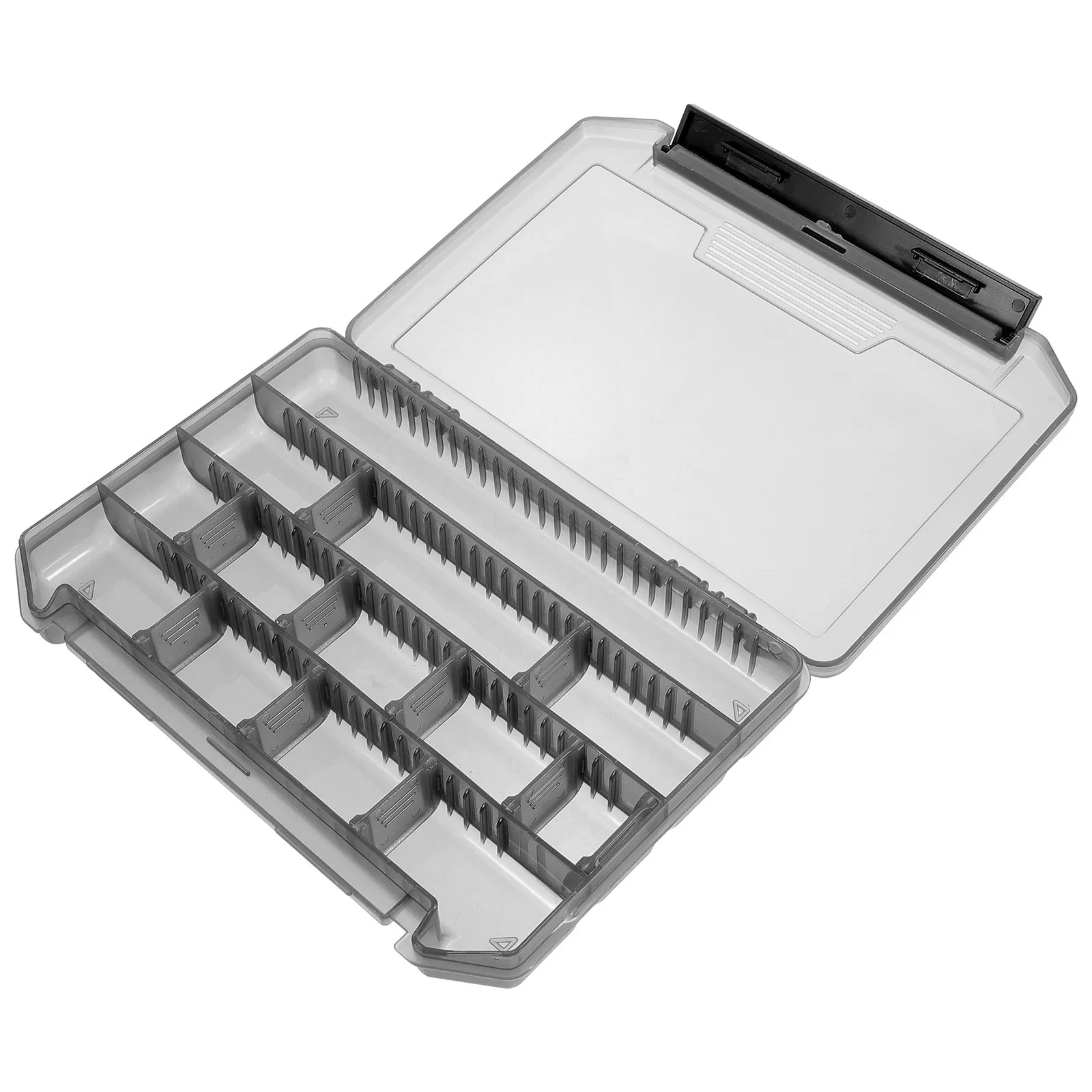 

Portable Fishing Tool Box Durable ABS Multi Compartments Organizer for Hooks Baits Lures Compact Design Tackle Box