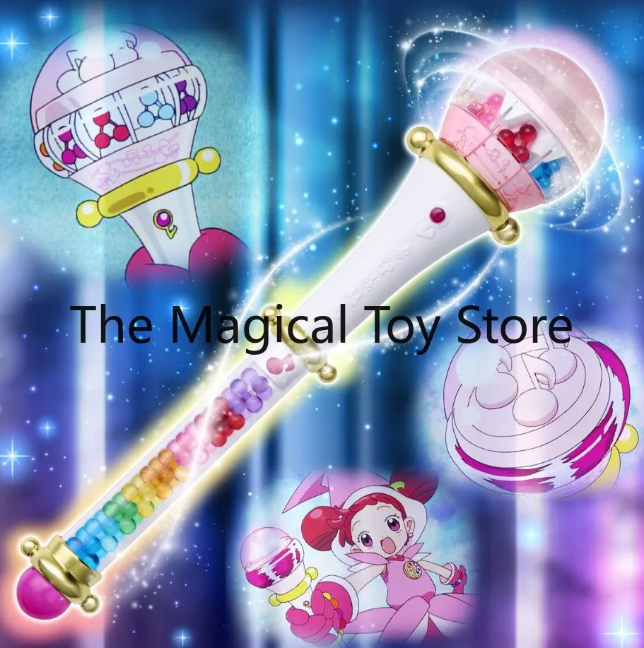 Varita Mágica Original de Bandai Little Witch Doremi, Aprendiz de Bruja Krulupolon, con Sonido y Luz, Versión Japonesa, Modelo de Juguete Hecho a Mano