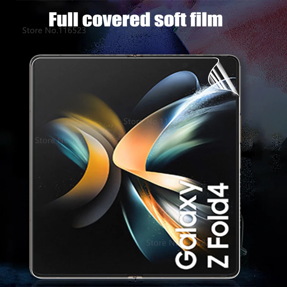Samsun Z Fold4 فيلم هيدروجيل شفاف لهاتف سامسونج جالاكسي ZFold 4 zFold4 مجلد أضعاف 4 5G طبقة رقيقة واقية 2 قطعة واقيات الشاشة