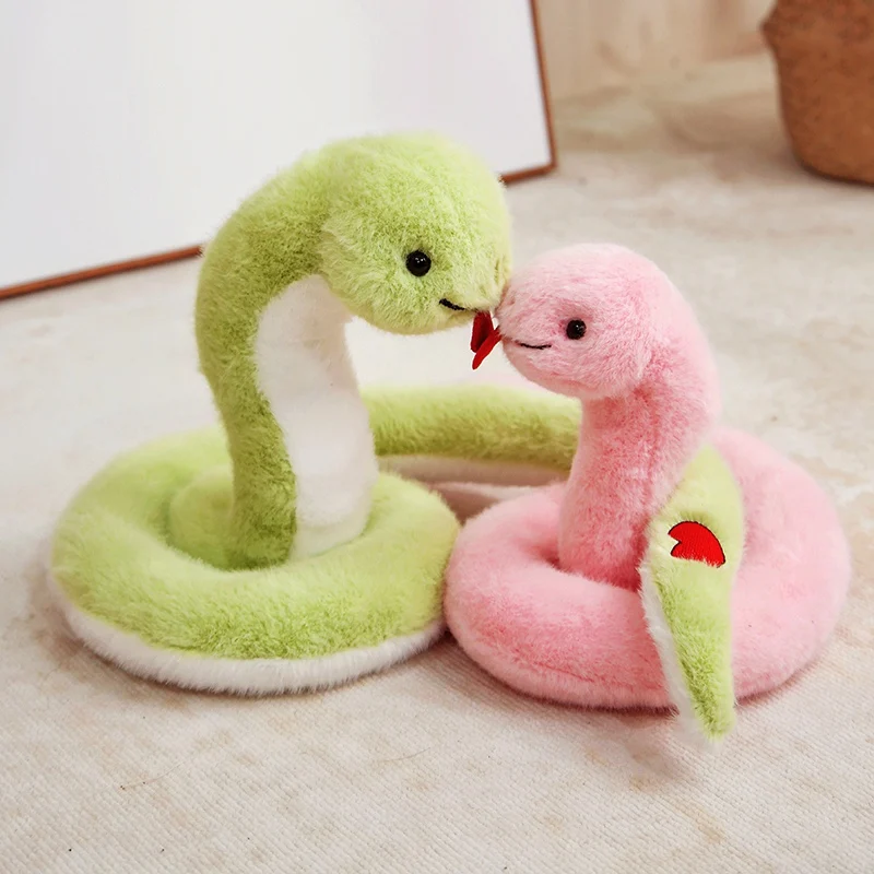 Couple Snake Plush Confession Gift Toys Creative Animals Cartoon Snakes Stuffed Dolls Kawaii Room Decor Girlfriend Gifts