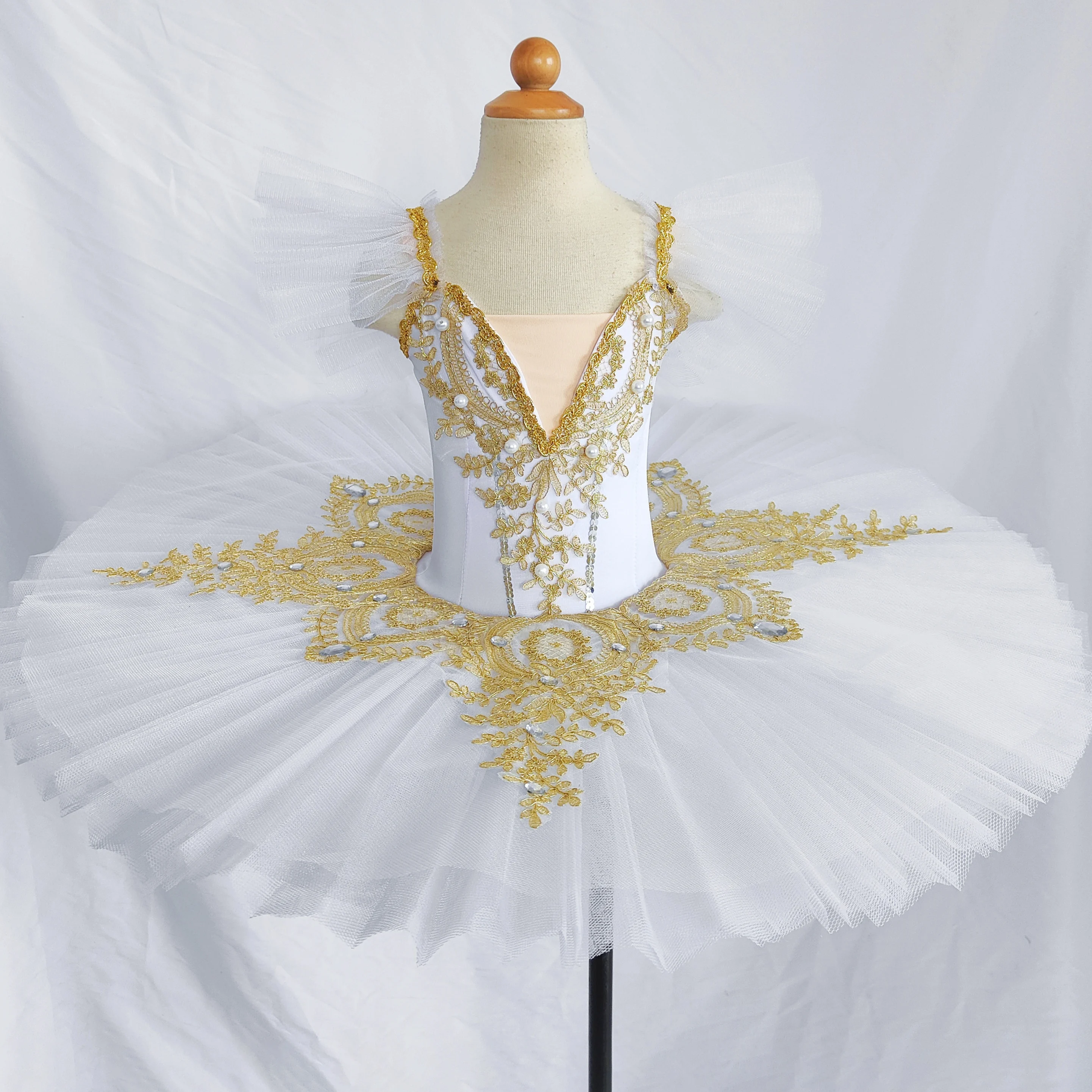 새로운 발레 튤 드레스 프로페셔널 스완 레이크 발레리나 팬케이크 튜튜 성인 어린이 발레 드레스 키즈 댄스 의상 여성용