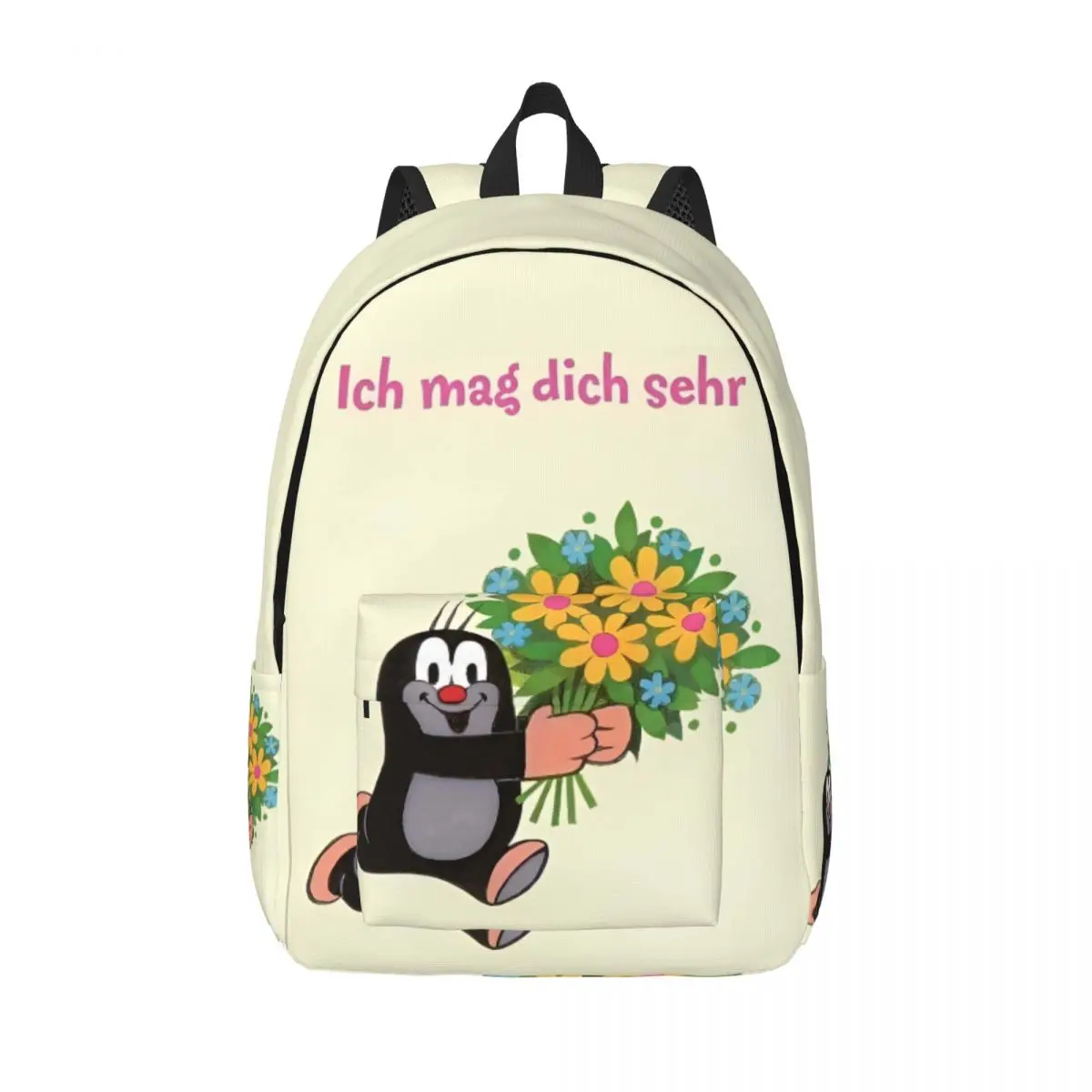 

Повседневный рюкзак Little Mole Krtek, спортивный школьный рюкзак для пешего туризма, путешествий, рюкзак с цветочным принтом для мужчин и женщин, сумка на плечо для ноутбука и компьютера