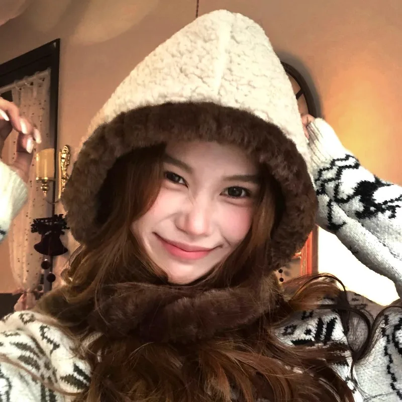 

Новые утолщенные цветные плюшевые шапки-бомберы с ремешком для женщин, осенние и зимние теплые универсальные мужские кепки для отдыха на открытом воздухе