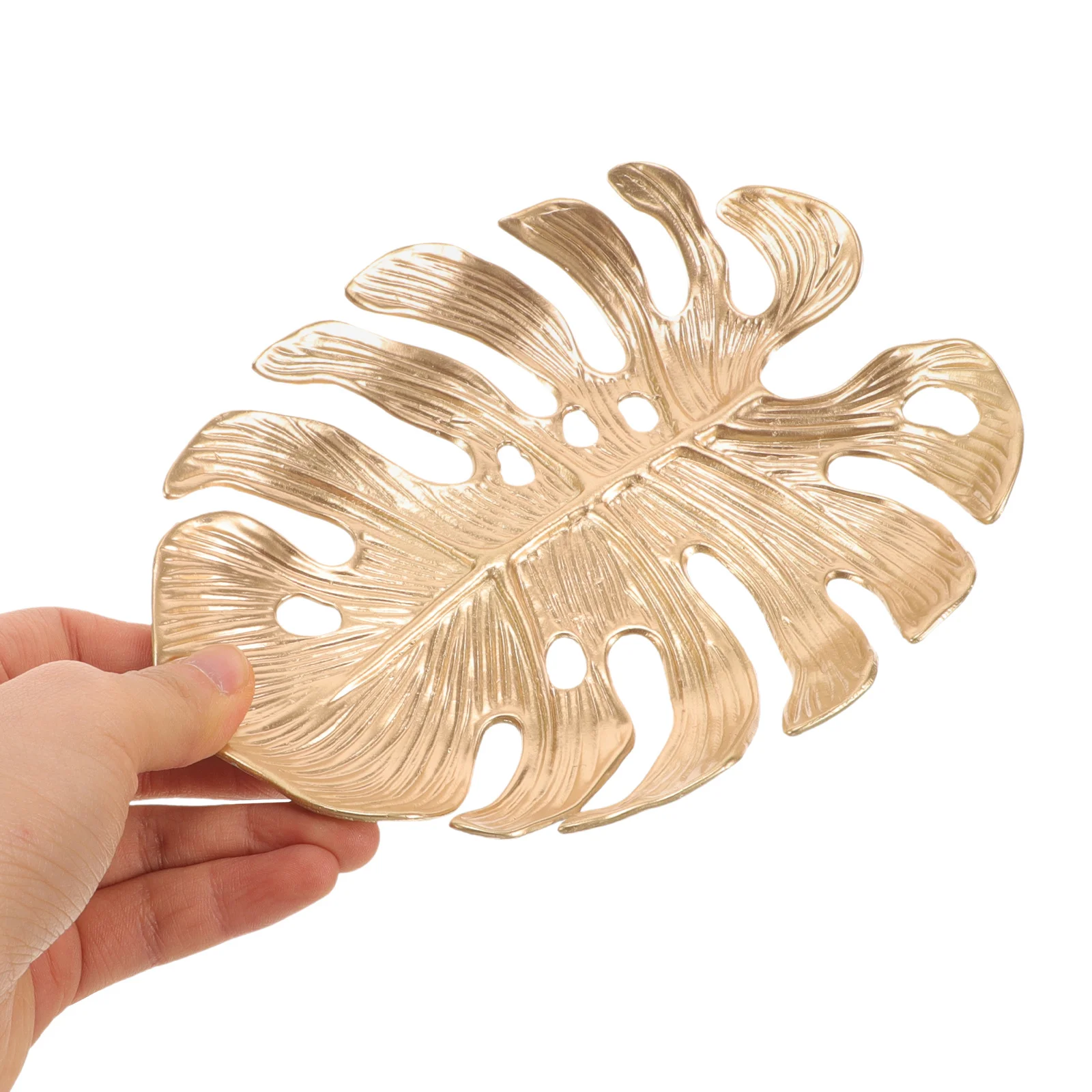 

Подставка для украшений в форме листа монстеры, органайзер для колец, поднос для мелочей, декоративная тарелка для хранения и демонстрации украшений