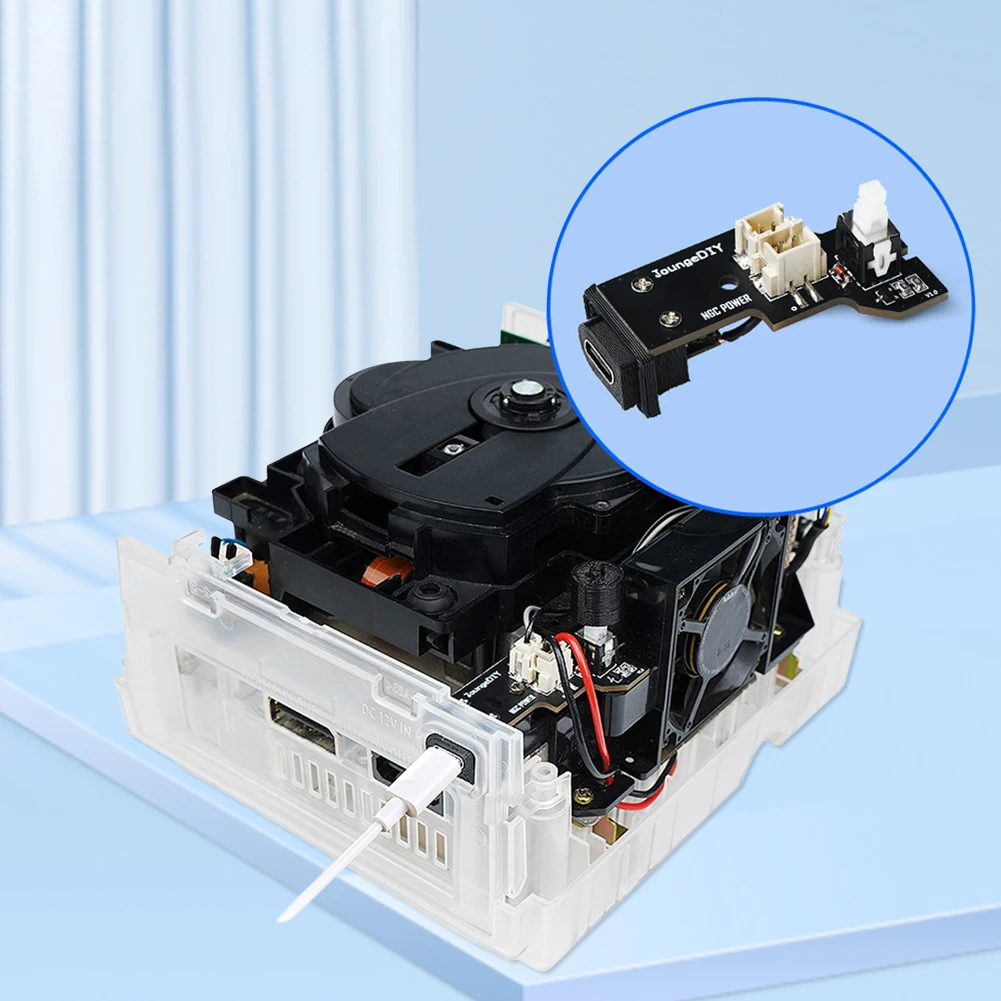 PSU Replacement Module Multi-Purpose Replace DC/Type C PSU Mod Gamecube PSU Power Board for NGC Game Console DOL-001/101