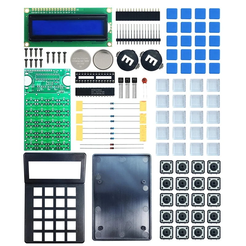 LCD1062 Calcolatrice Produzione elettronica Kit fai da te per la scuola superiore del college STEM Impara la pratica del assemblaggio di saldatura Durevole