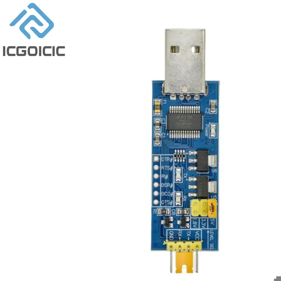 USB to serial TTL platelets 5V / 3.3V / 1.8V level, download program line serial interface module FT232RL