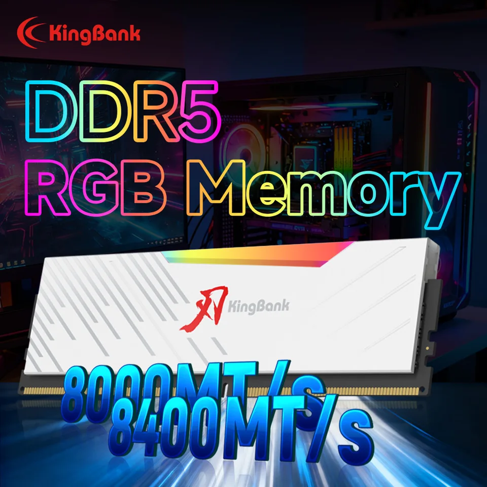 KINGBANK KRRW DDR5 RAM 48GB (24GBx2) RGB 8000MT/s 8400MT/s CL38
