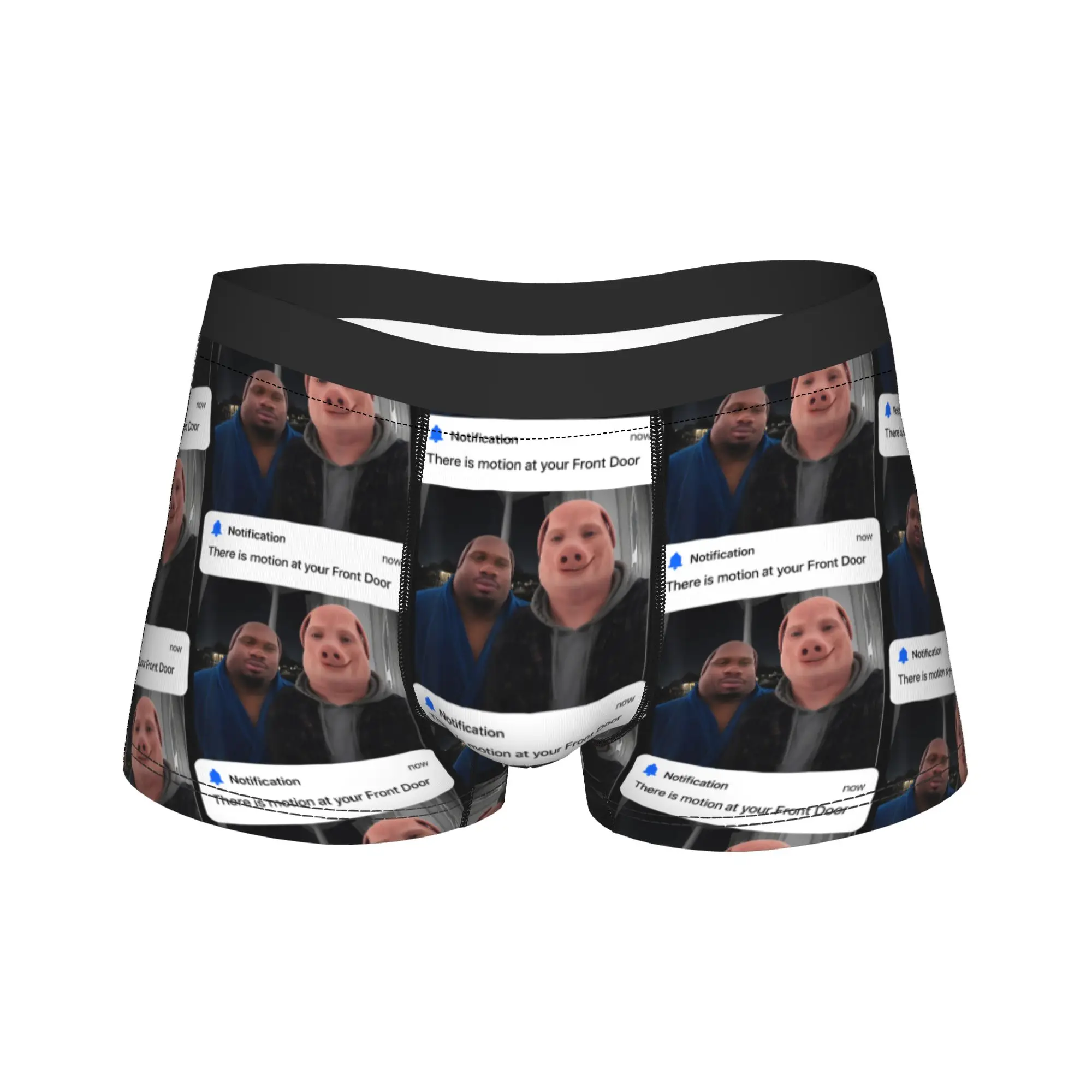 John Pork Dequavious Pork There is Motion At Your Front Door Underwear Underpants Boxer Brief Man 3D Pouch Plus Size Boxershorts