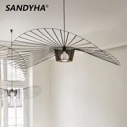 SANDYHA-lámpara colgante para sombreros nórdicos, luces industriales para el hogar, sala de estar, comedor, restaurante, accesorios colgantes