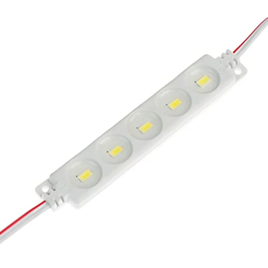 LED Module DC12V White Injection 5 LED Module 1.2 W Waterproof Decorative Back Light for Letter Sign Advertising Signs with Tap