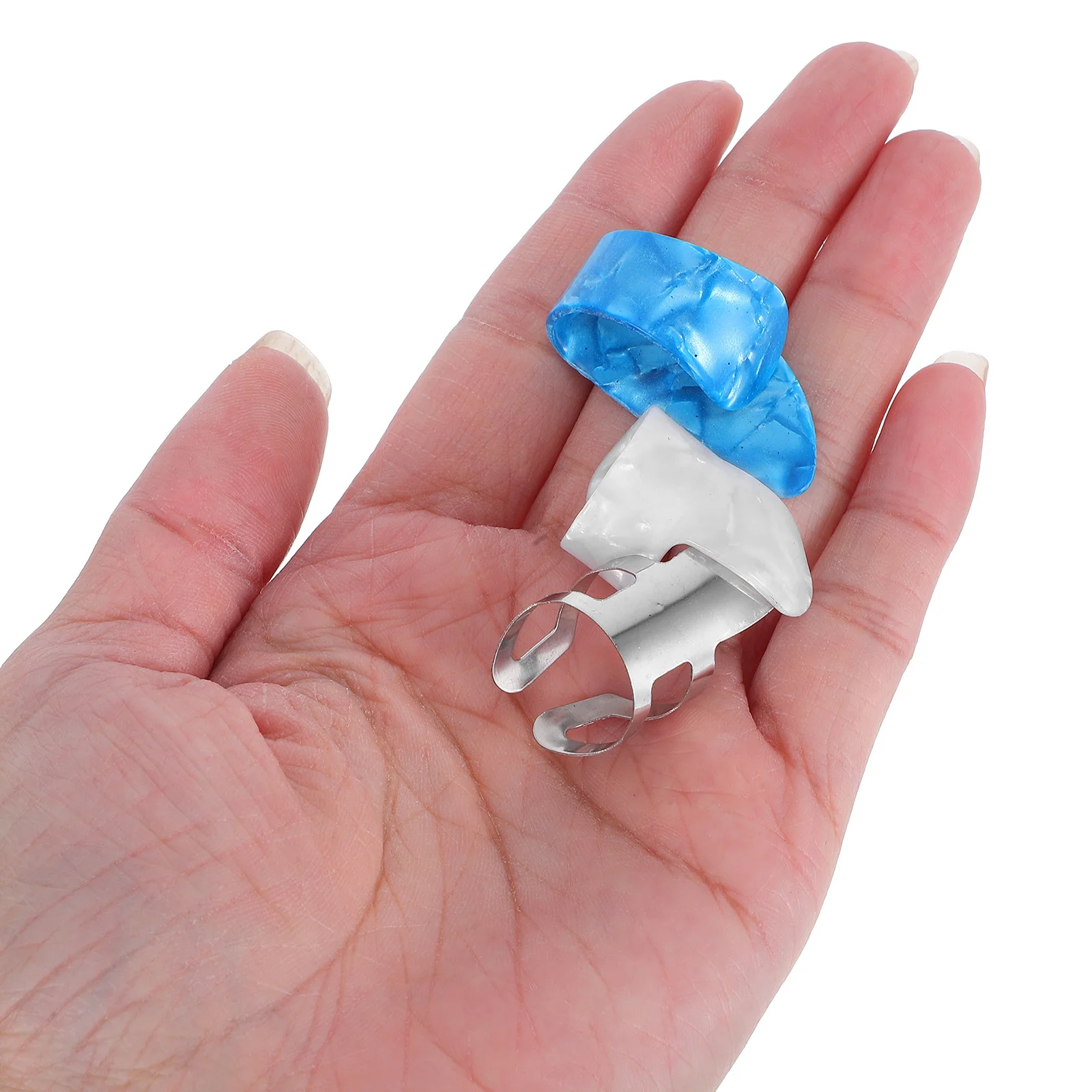 

15Pcs Guitar Finger Picks Stainless Steel Thumb Picks Ultra Thin Lightweight Durable for Guitar Bass Collection