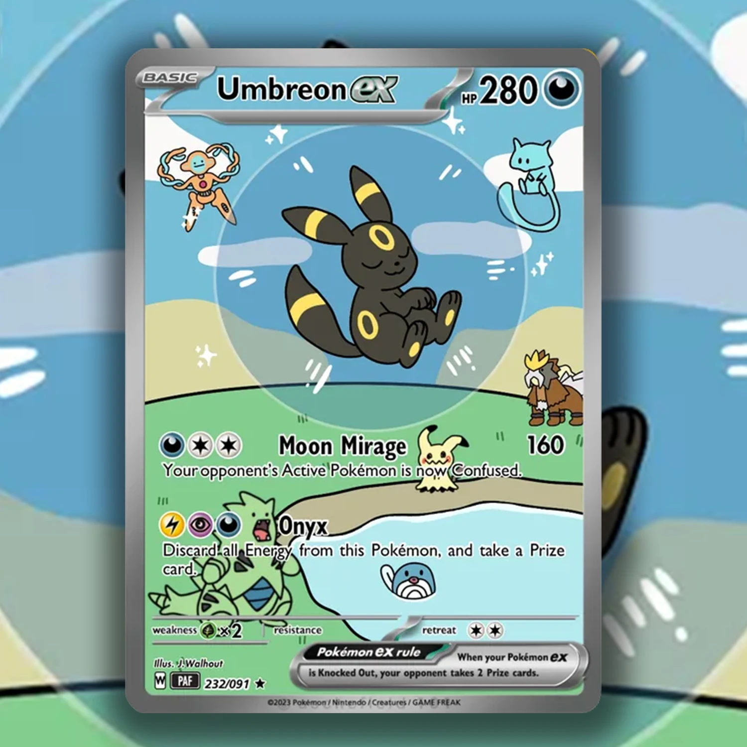 

2026 New PKM Card Umbreon 5-PCS DIY Custom Card Classic Game Singles High Quality Anime Collection Card Full-Art Real life Cards
