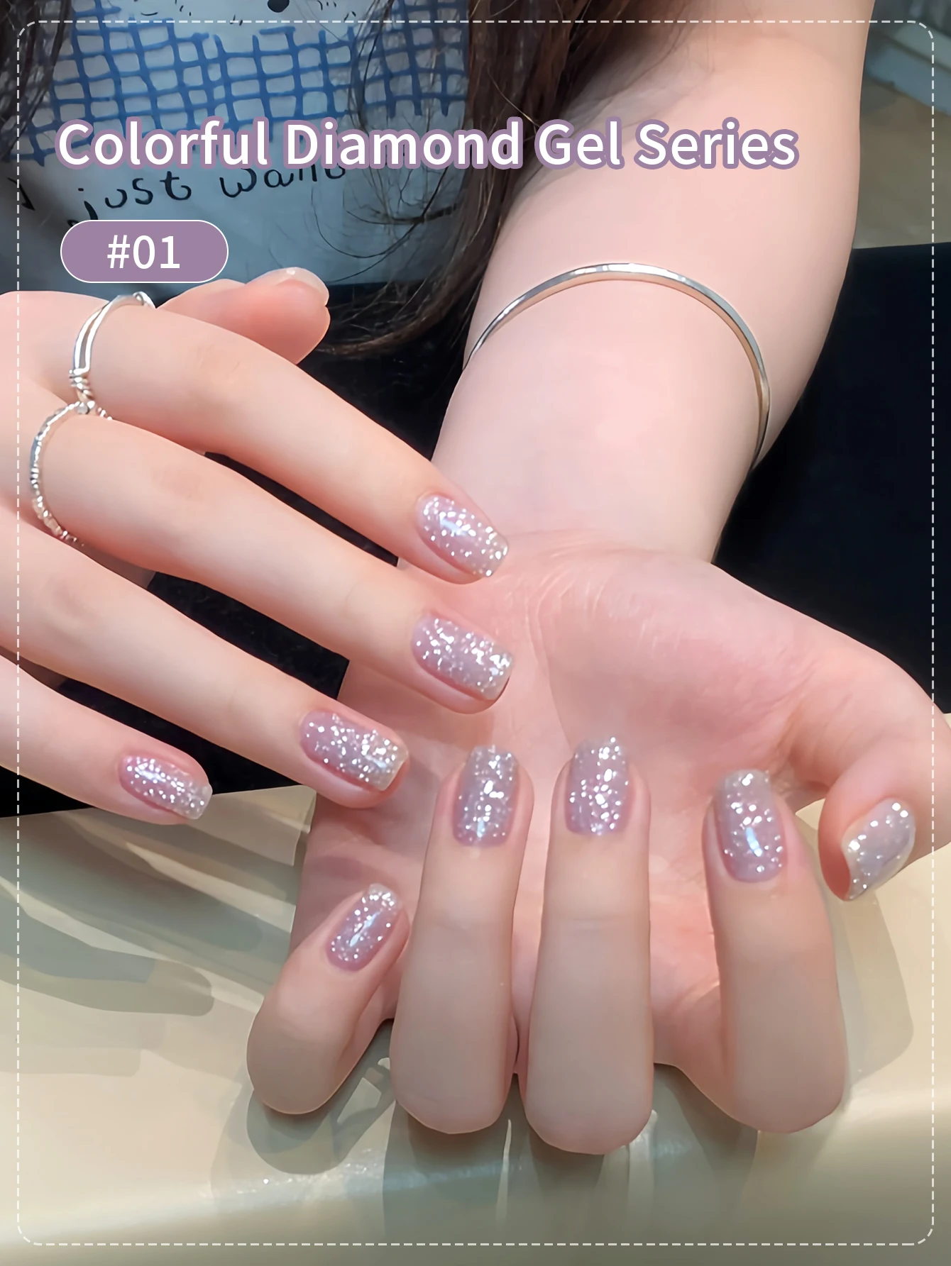 5g 3 สีความหนาแน่นสูง Glitter เล็บเจล Reflection แฟลชเล็บเจลเคลือบเงาประกาย UV Soak Off เจล Lacquer