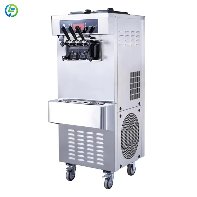 Customized Ice Cream Making Machine ice creme Maker Automatic 3 Flavors Soft Serve Commercial Ice Cream Machine for Business