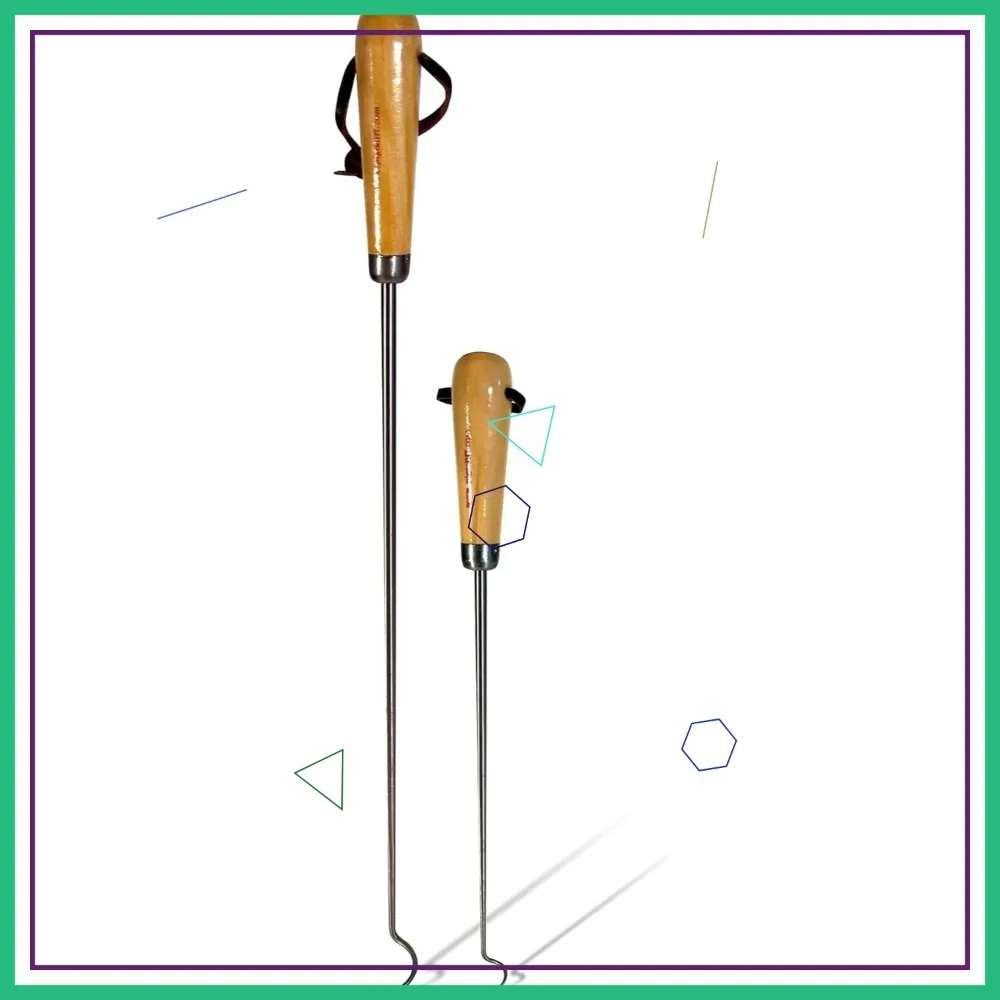 

Hardwood Handle Stainless Steel Food Flipper Pigtail Combo Blister Pack