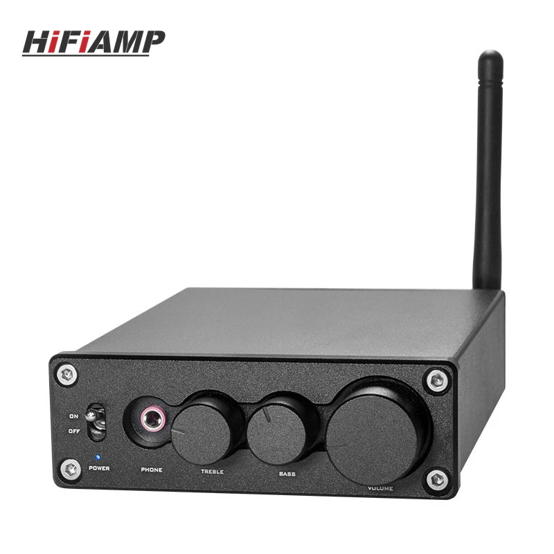 Heareal G2 Bluetooth5.0 Power Amplifier Stereo2.0 2x200W High Power HiFi TPA3116 Digital Amplifier