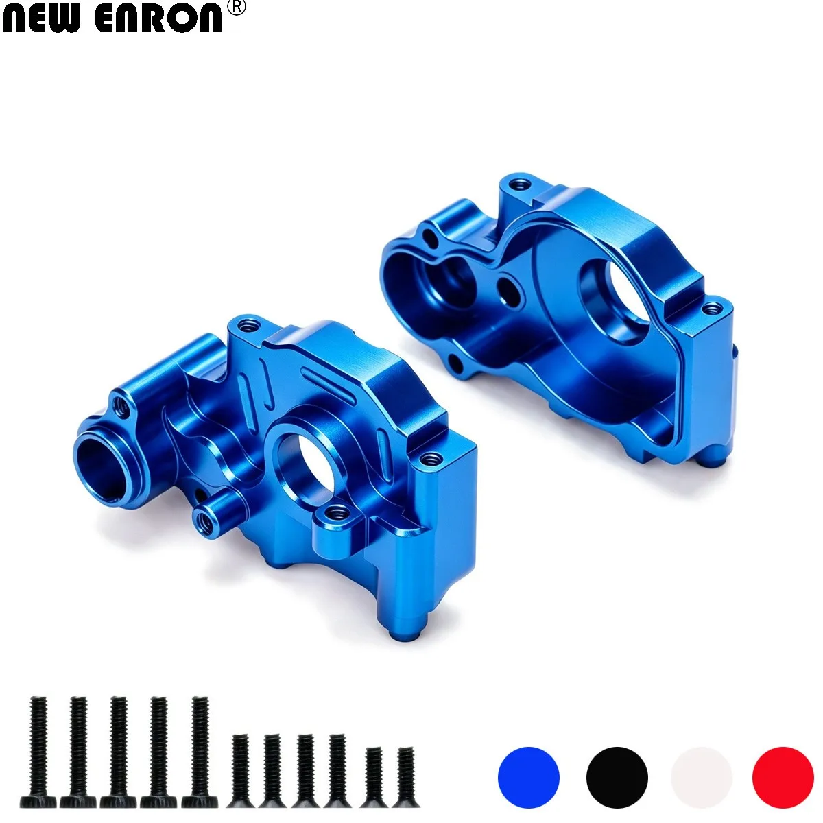 Aluminum Gearbox Housing Case Gear Box LOS212017 For RC Car Losi 1/16 Mini-B Buggy 1/18 Mini-T 2.0 2WD Stadium Truck