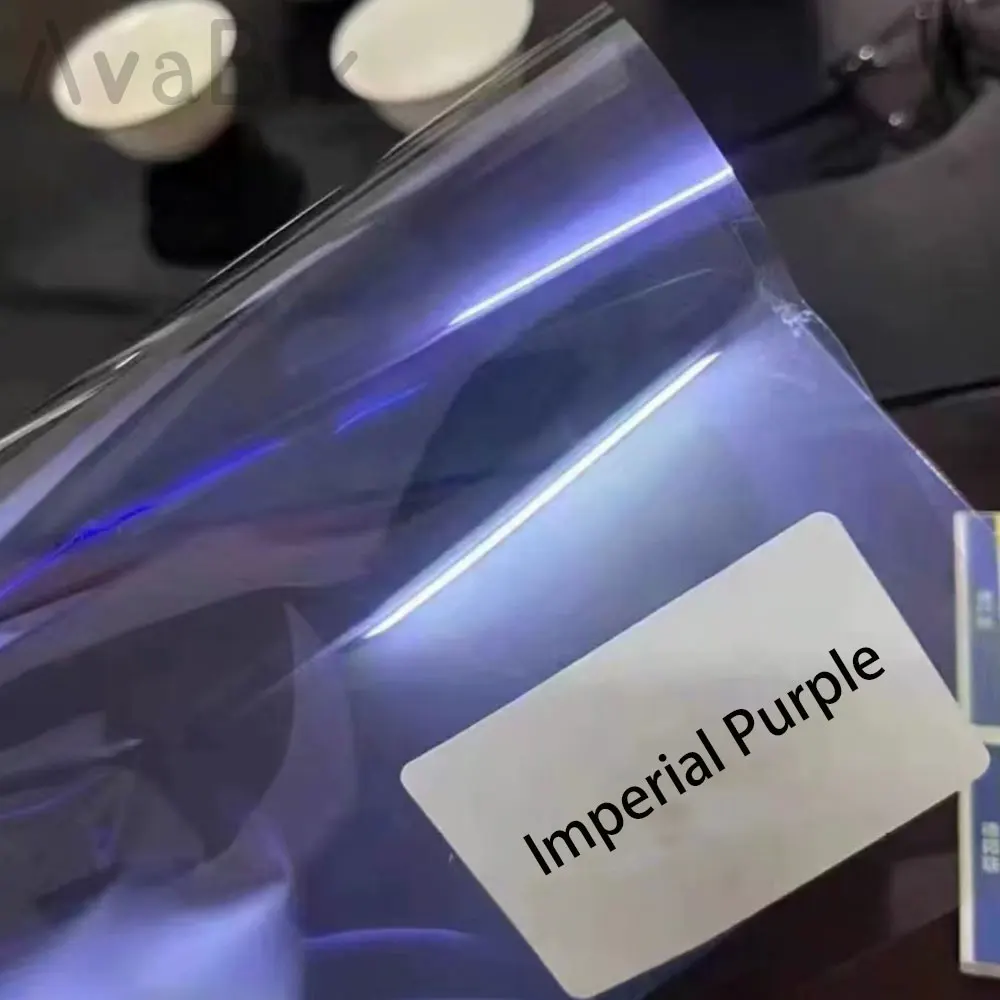 

99%UVR High Clear Good Shrinkage Purple Chameleon Solar Tint Film Car Side Windshield Solar Anti UV Heat Insulation Sticker