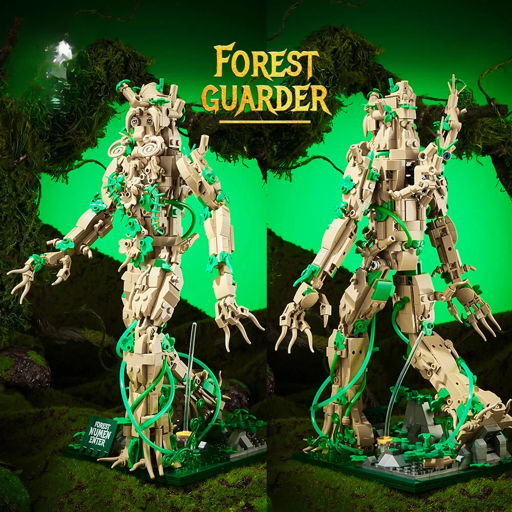 918 Uds. Treeman Treebeard Magic World El Señor de los Anillos modelo 3D figura de acción de película modelo de ensamblaje juguete para regalo de Navidad